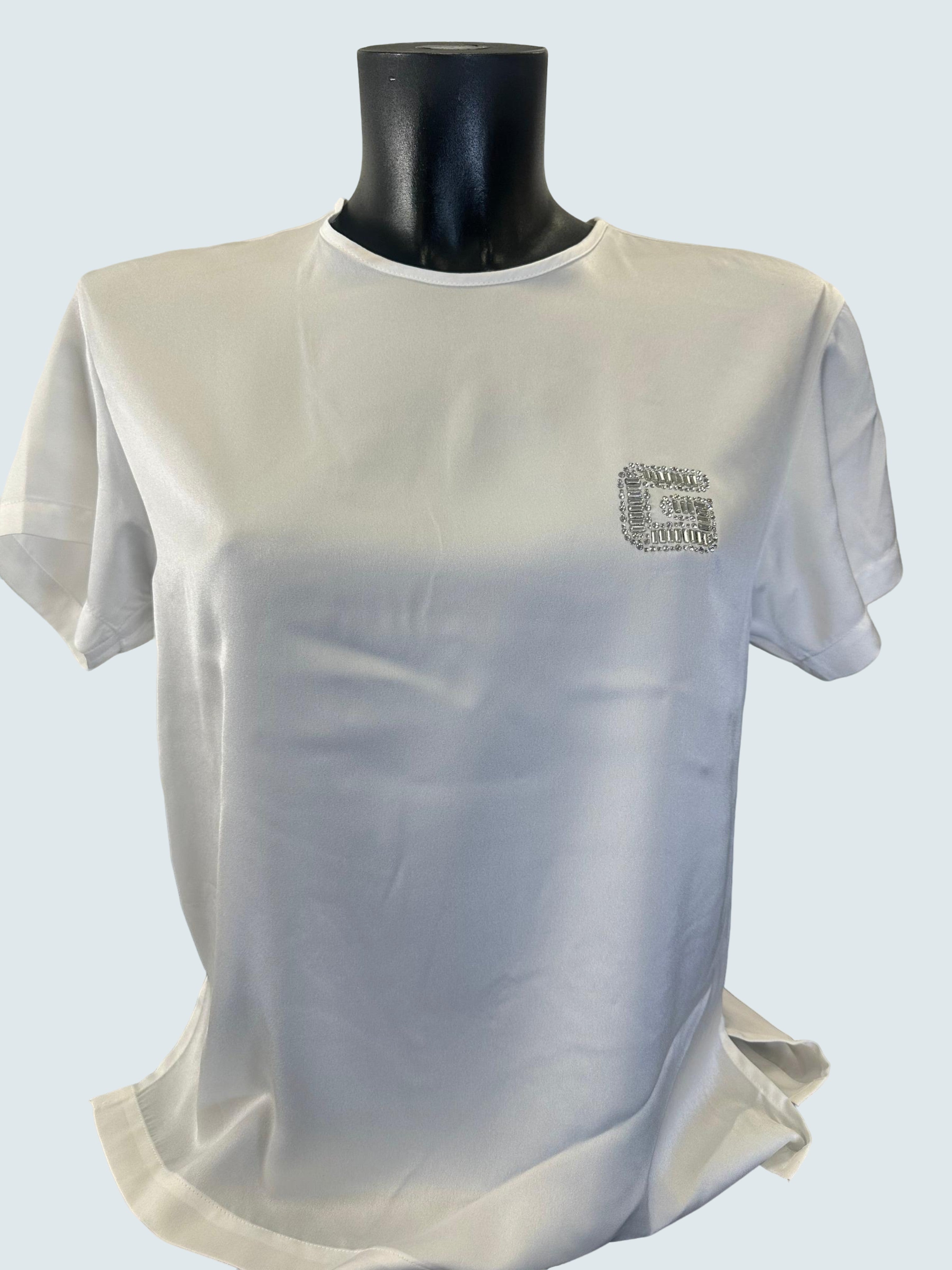 T-shirt Girocollo  Bianco - GAELLE