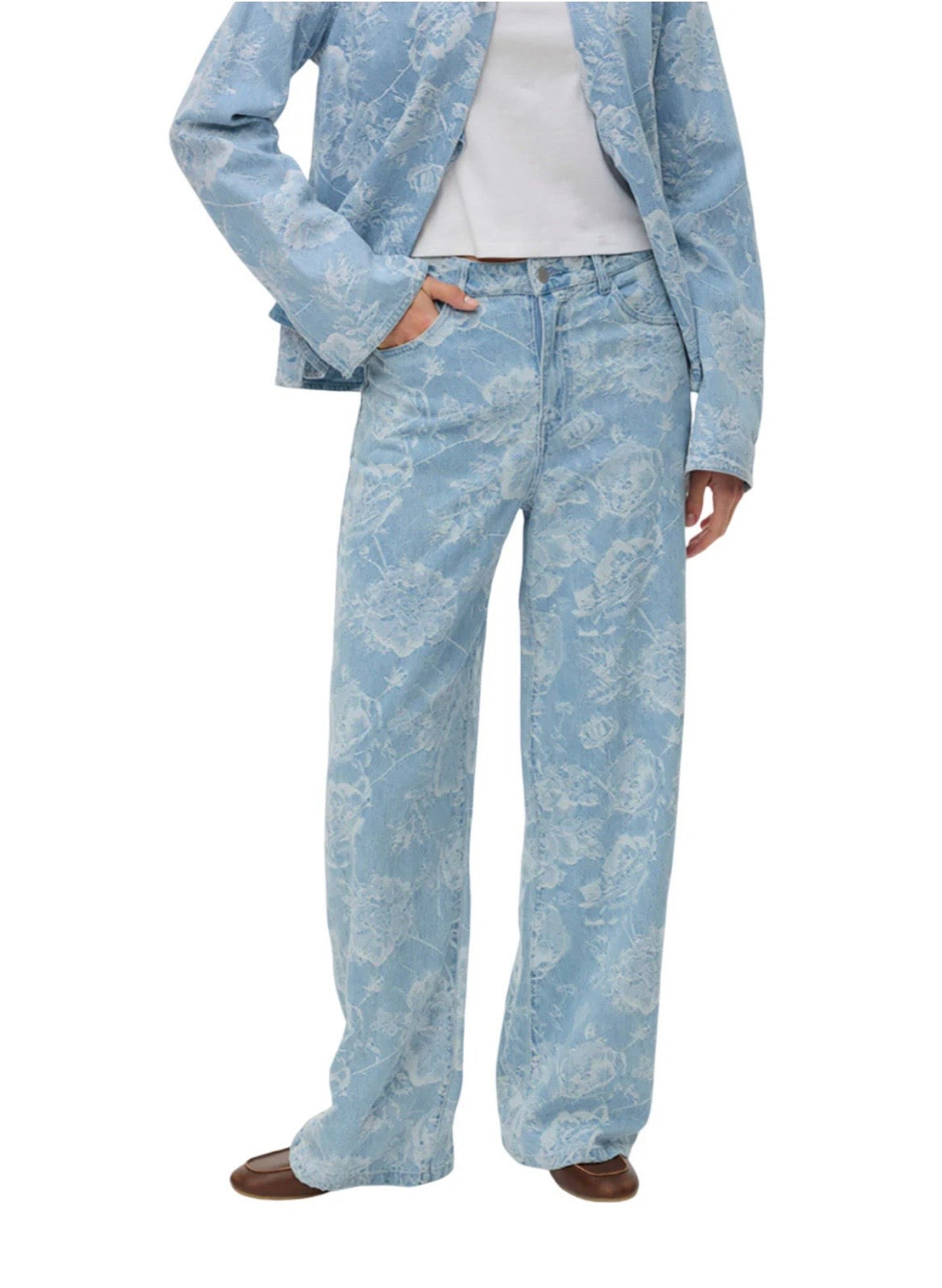 JEANS WIDE FLOWER ONLY