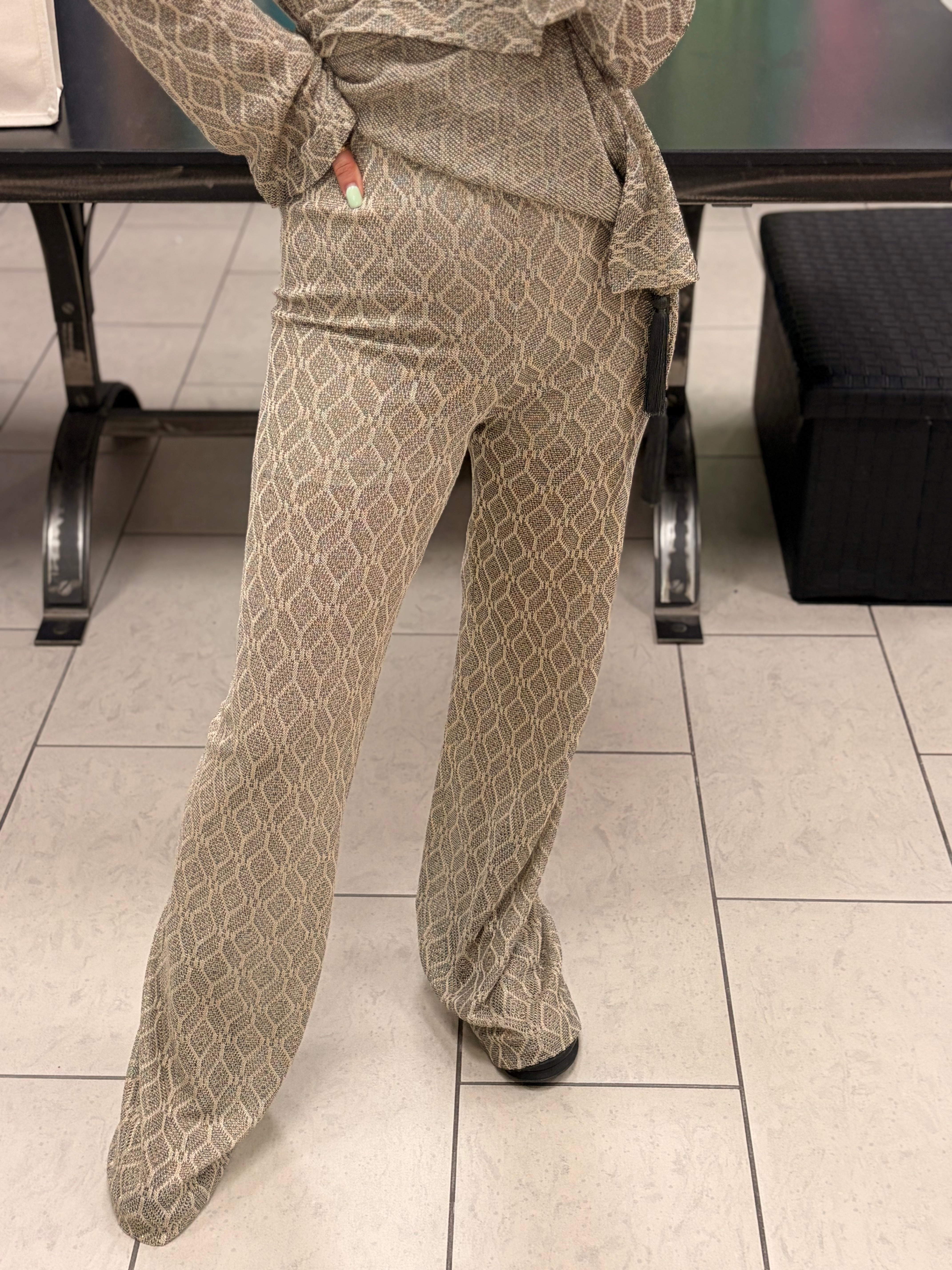 PANTALONE TRICOT A ZAMPA - OPERÀ