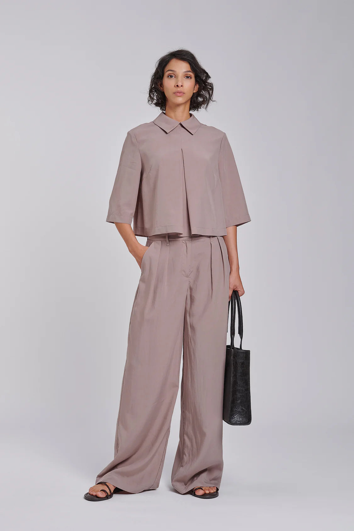 CAMICIA CROP LYOCELL BOMBOOGIE