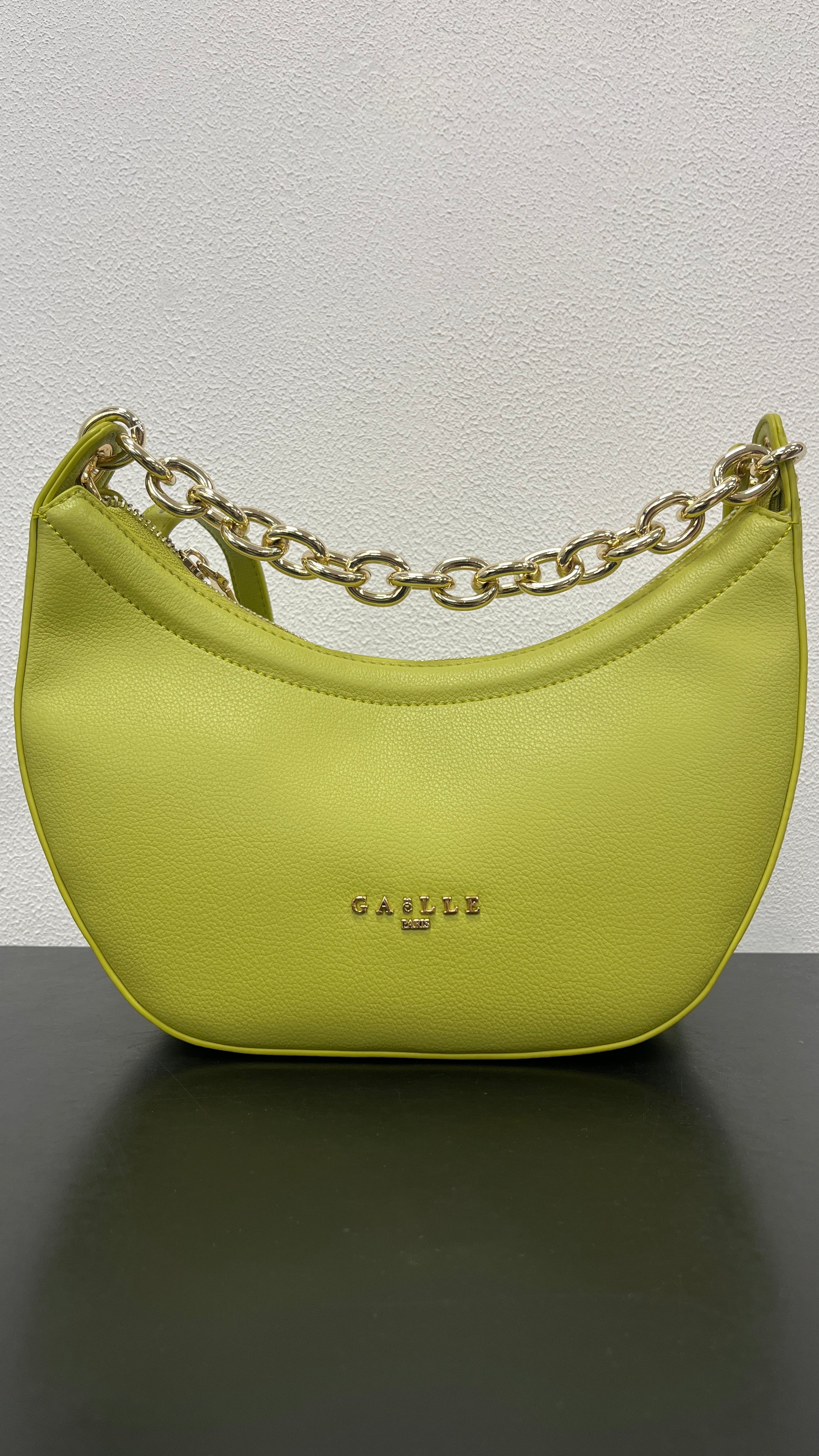 BORSA MEZZALUNA CON CATENA E TRACOLLA GAELLE