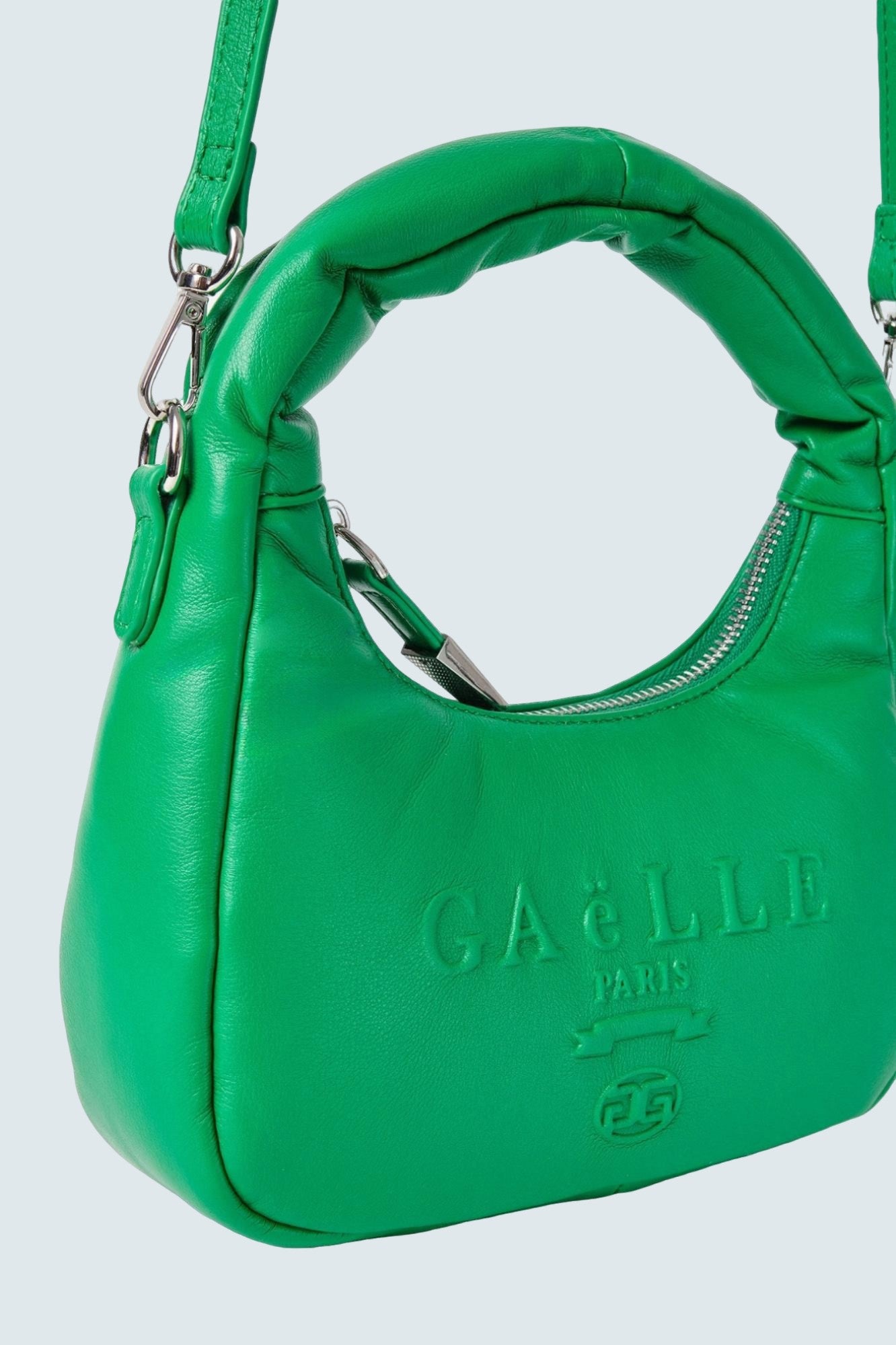 Mini Shouler Strap Ecopelle Liscio Verde - GAELLE