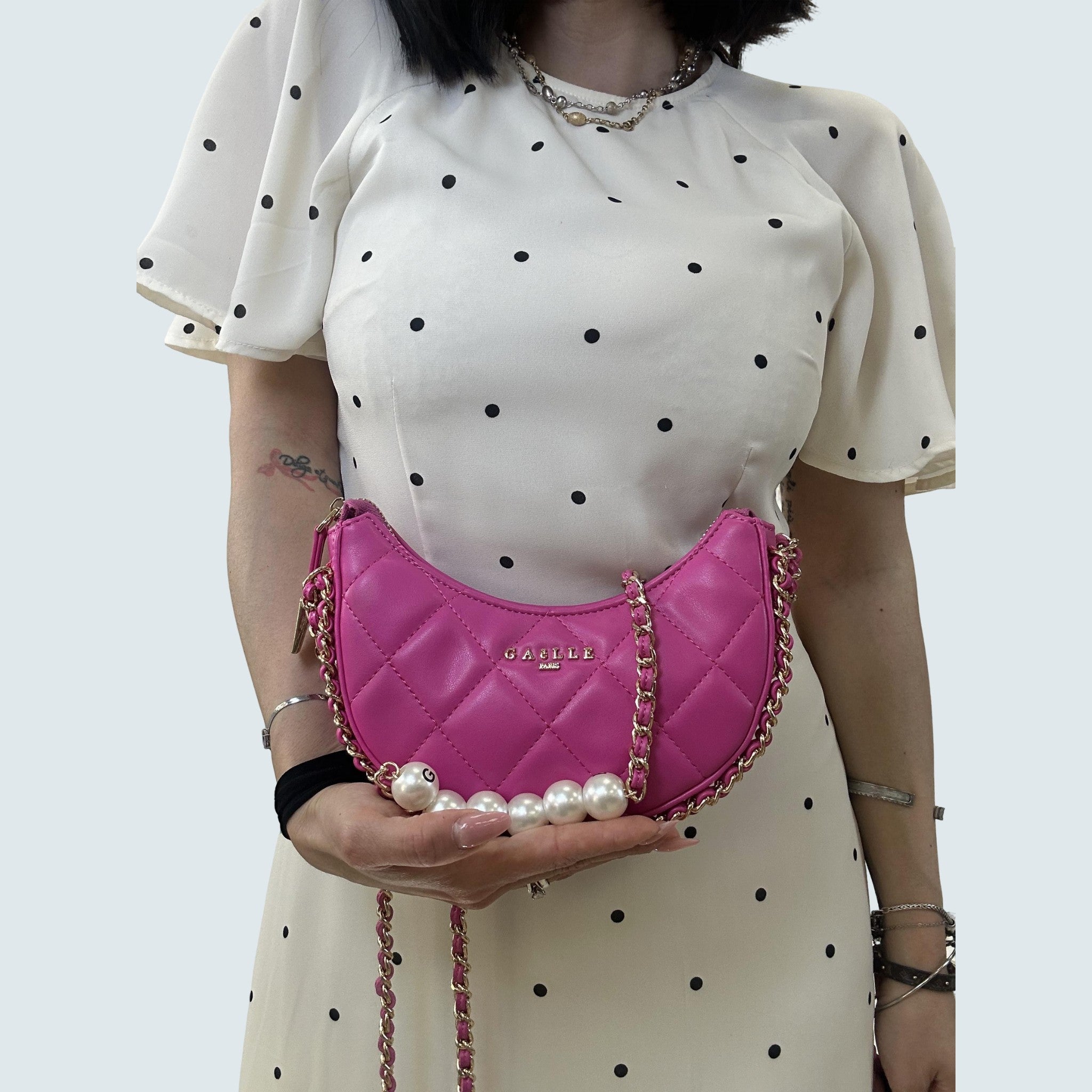 Mini Hobo Bag Fuxia - GAELLE