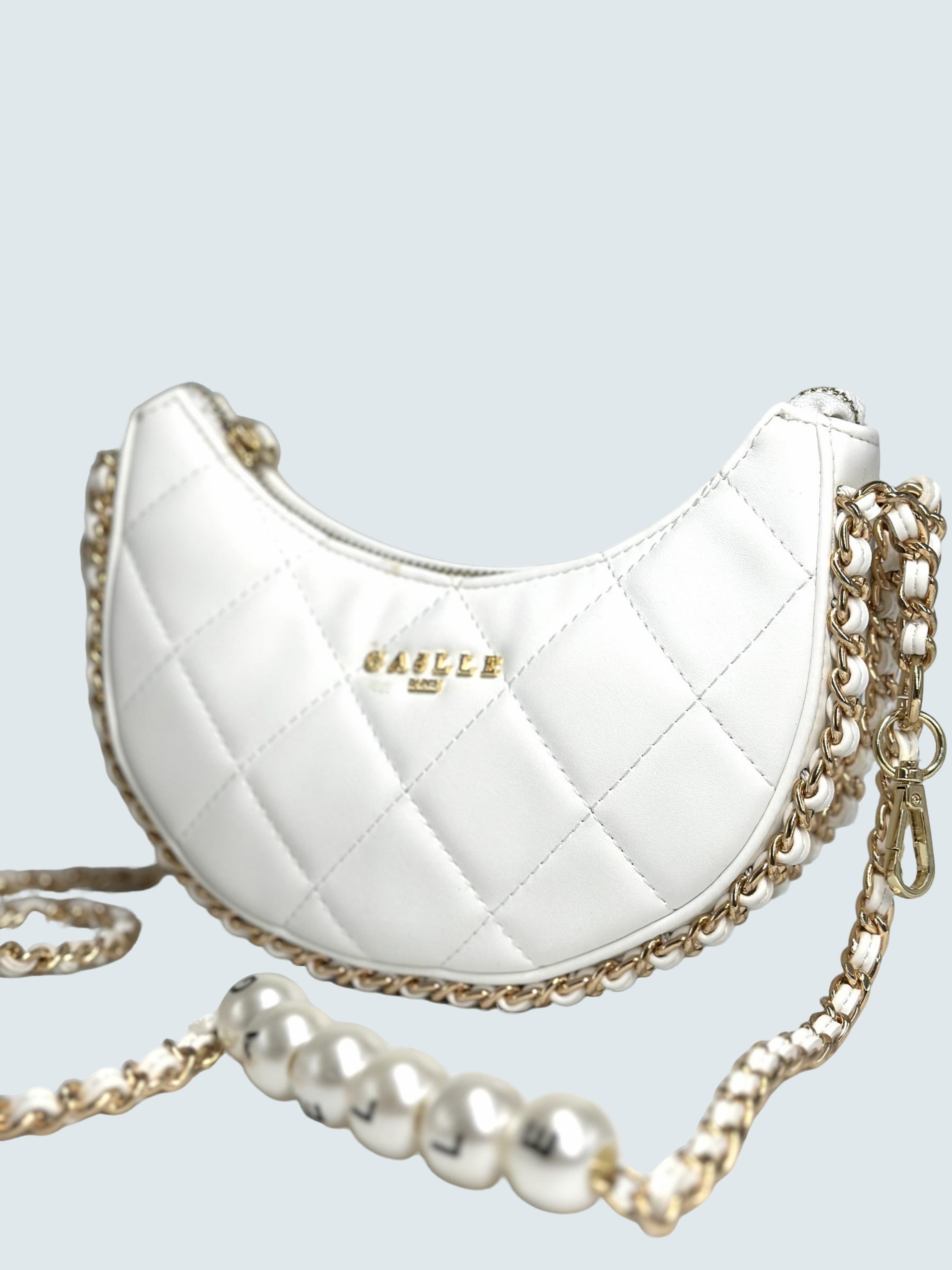 Mini Hobo Bag Bianco - GAELLE