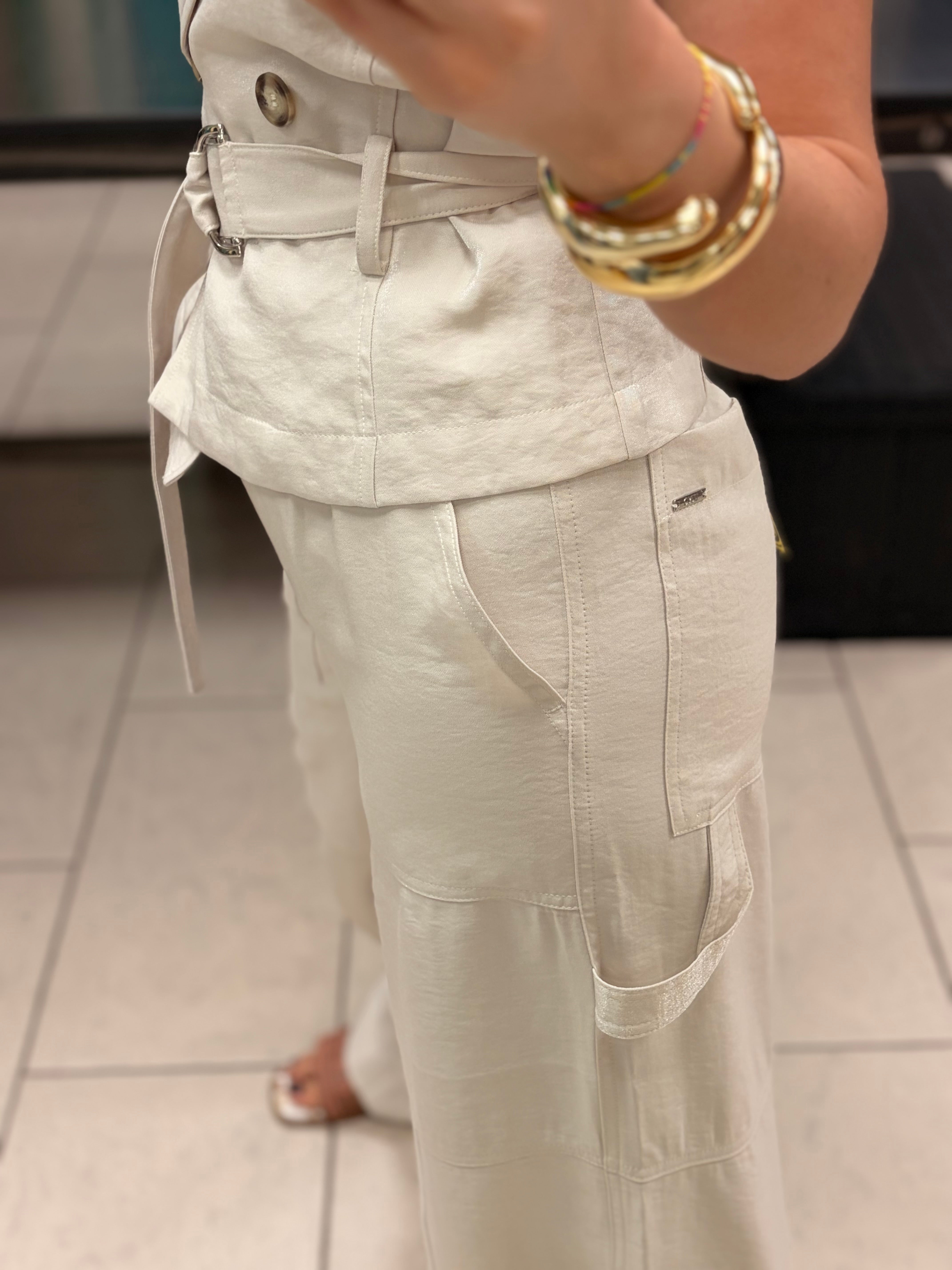 JOGGER LUREX CON DETTAGLIO CHIUSURA CAVIGLIA- LIUJO
