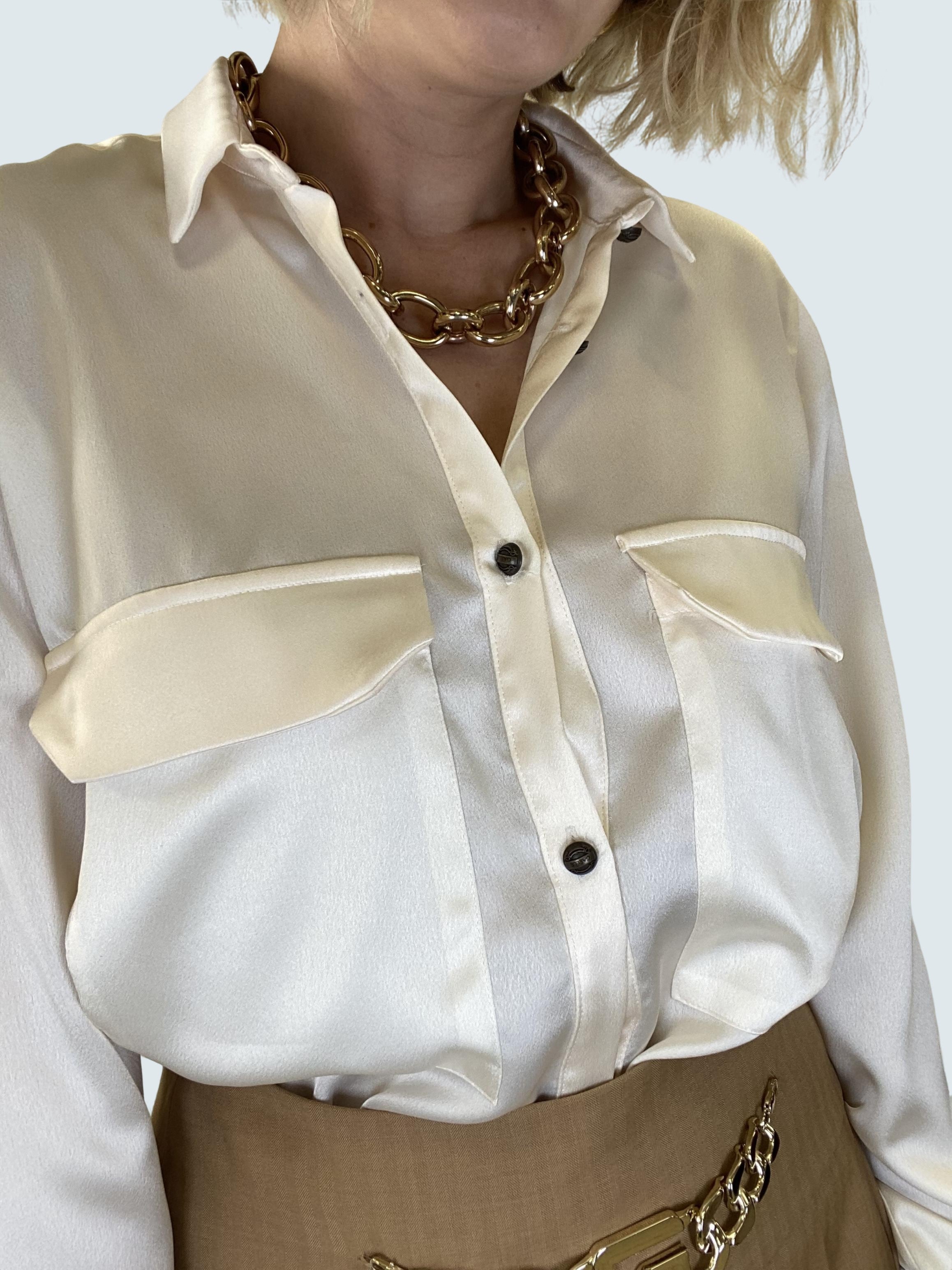 Camicia con tasche Bianco - GAELLE