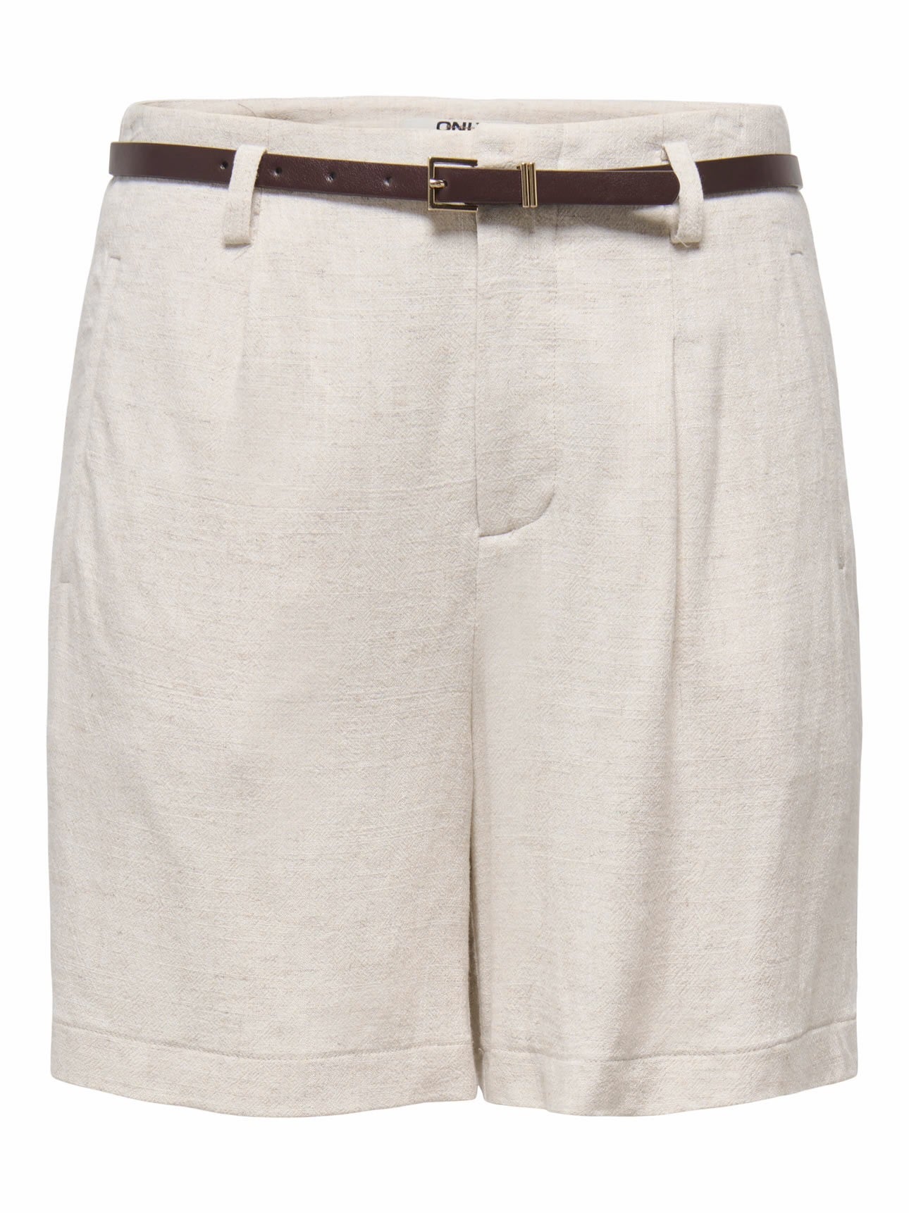 SHORTS IN LINO CON CINTURA -ONLY