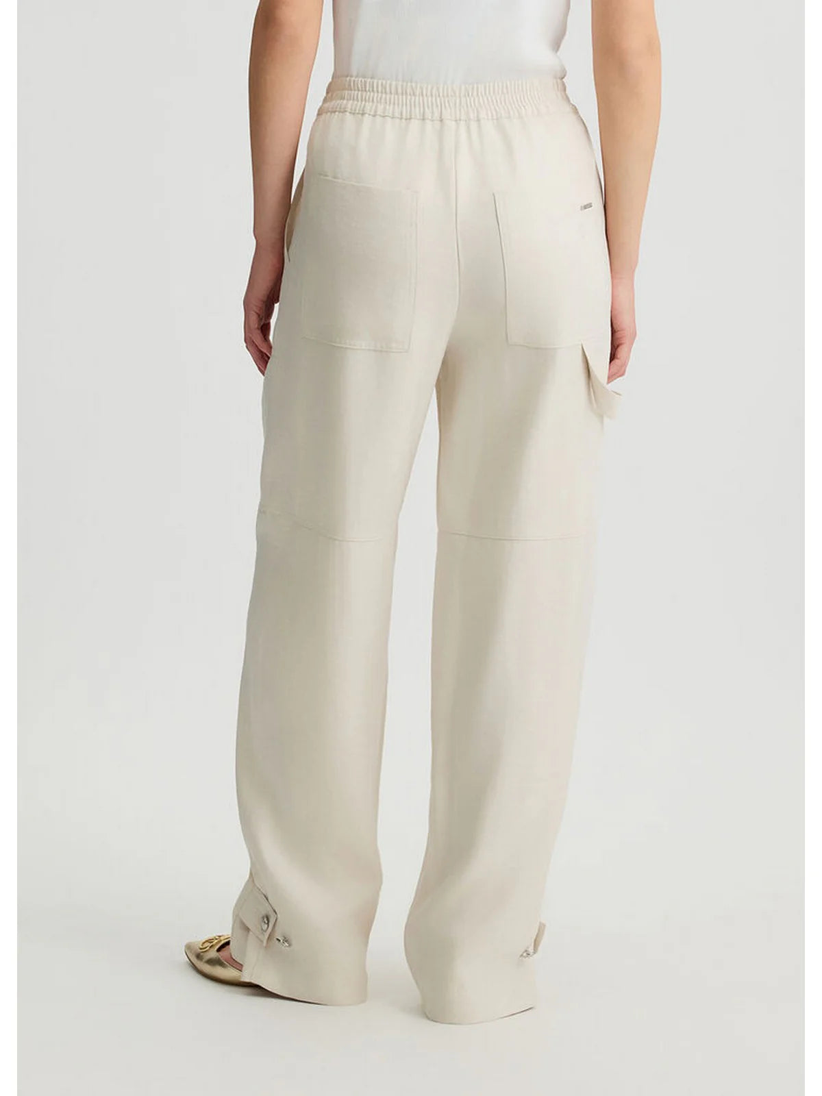 JOGGER LUREX CON DETTAGLIO CHIUSURA CAVIGLIA- LIUJO