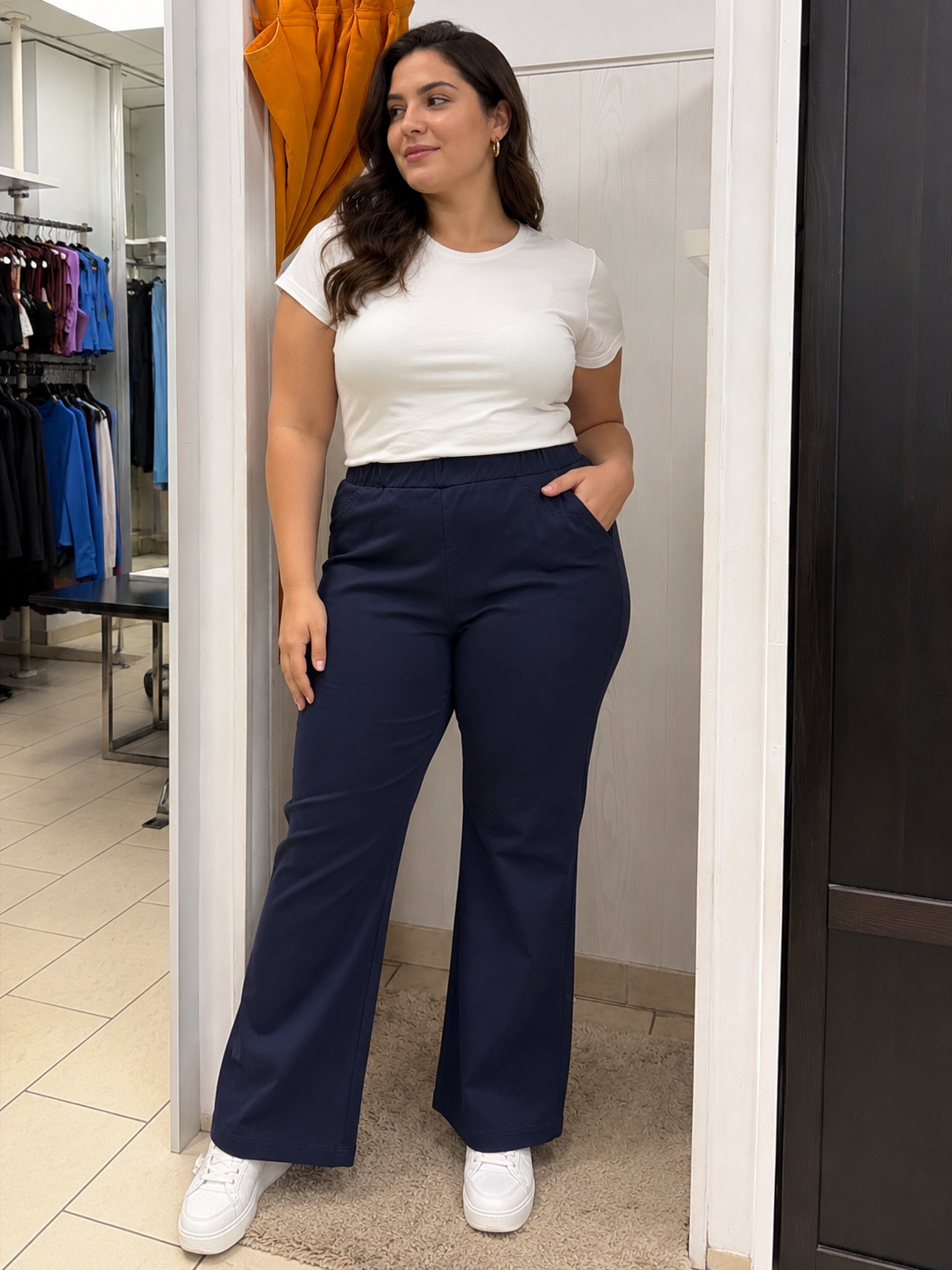 PANTALONE ZAMPA IN VISCOSA OLTRETEMPO