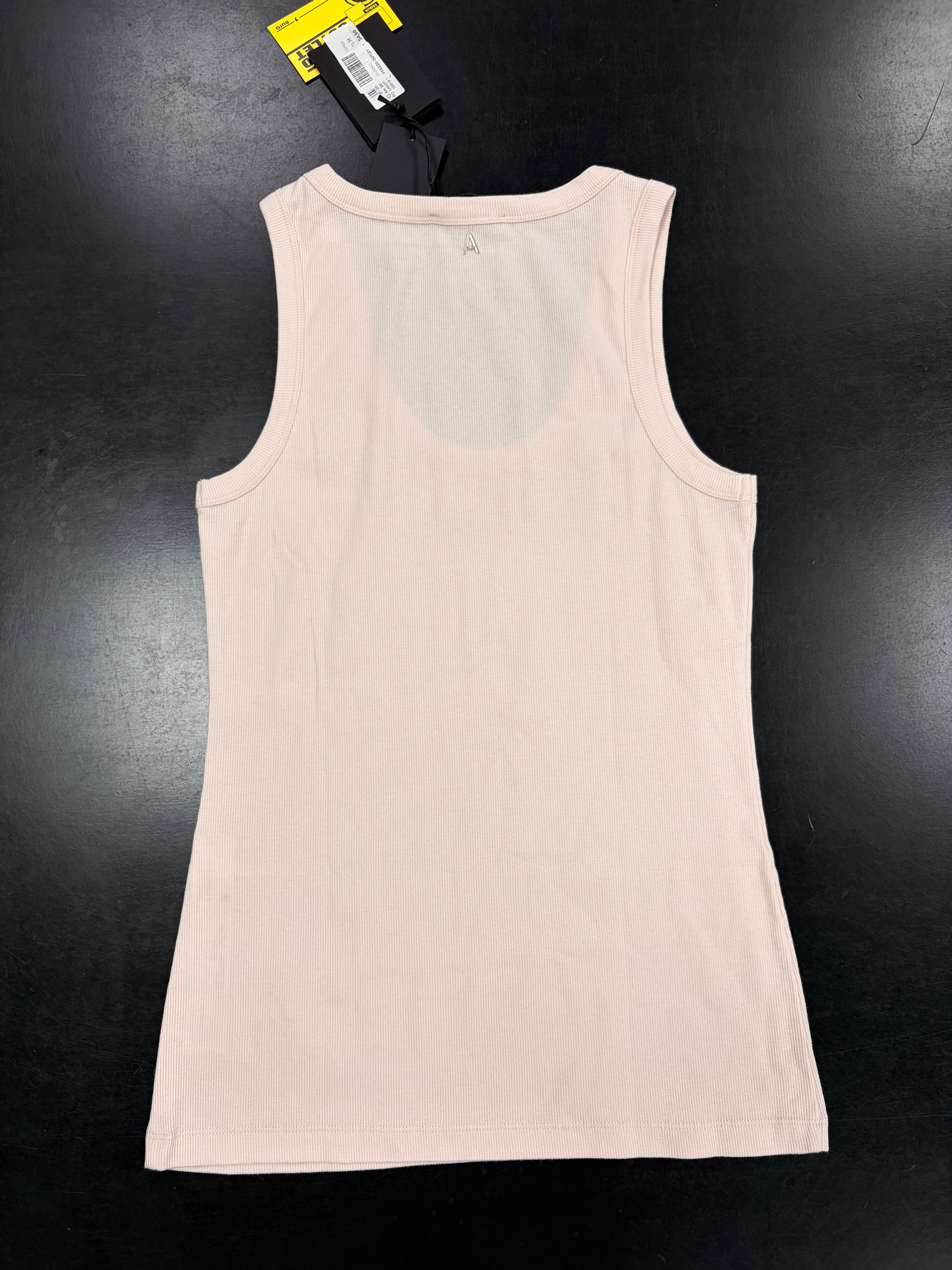 CANOTTA TWINSET ACTITUDE A COSTINE SMANICATO CON RICAMO
