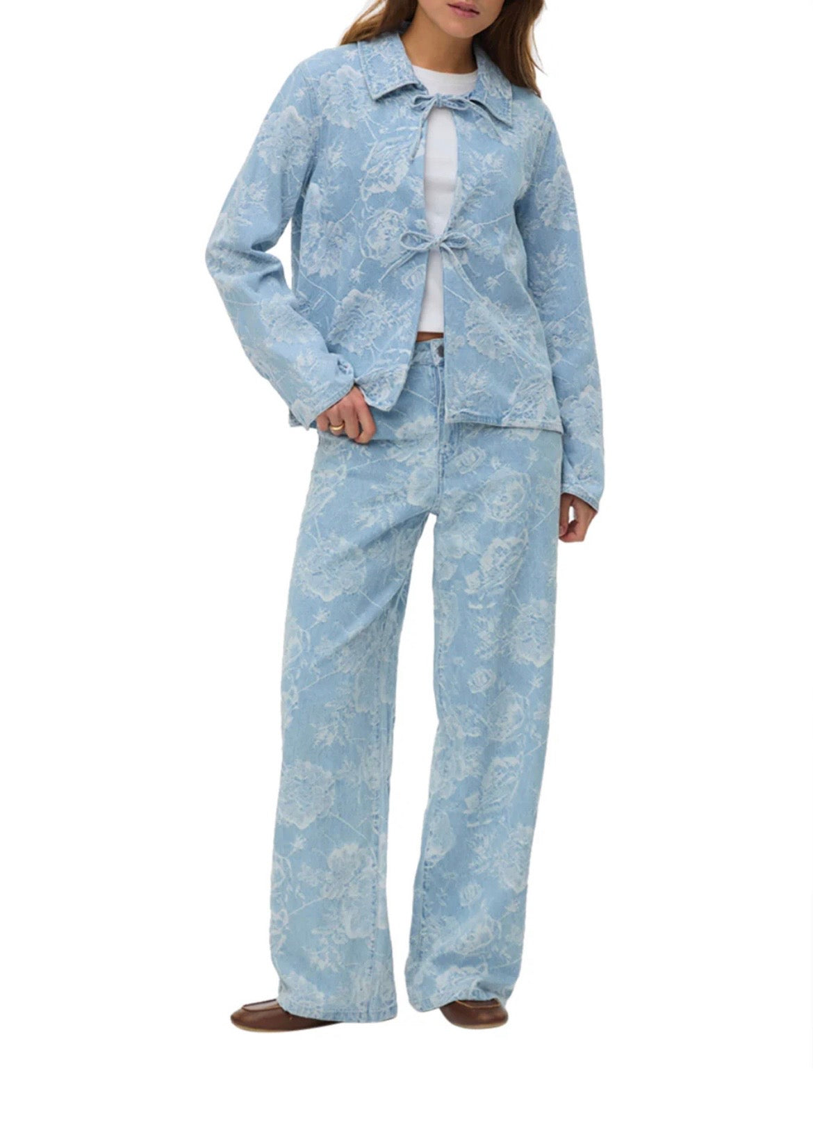 JEANS WIDE FLOWER ONLY
