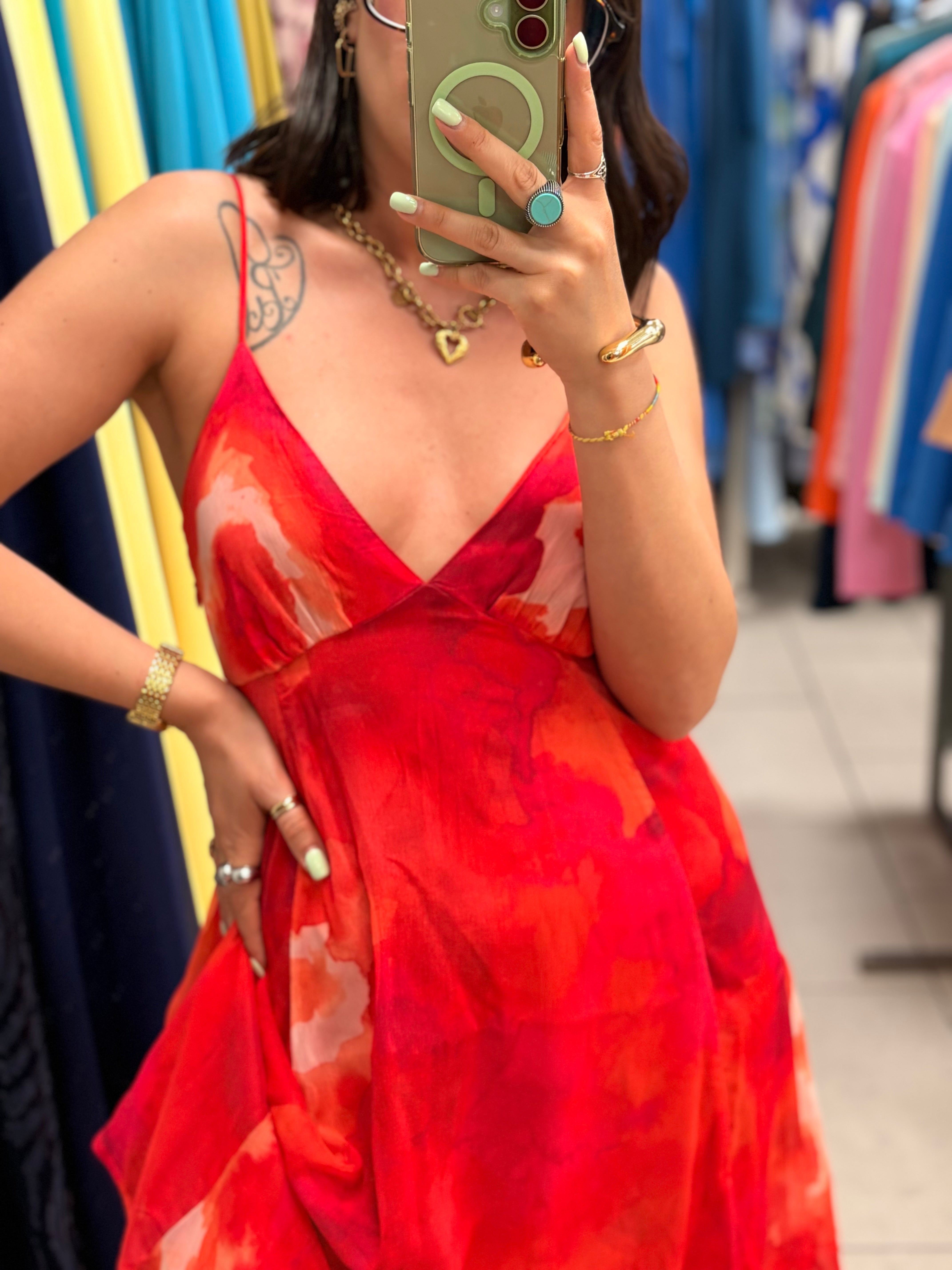 ABITO ONLY CORTO AURA ORANGE