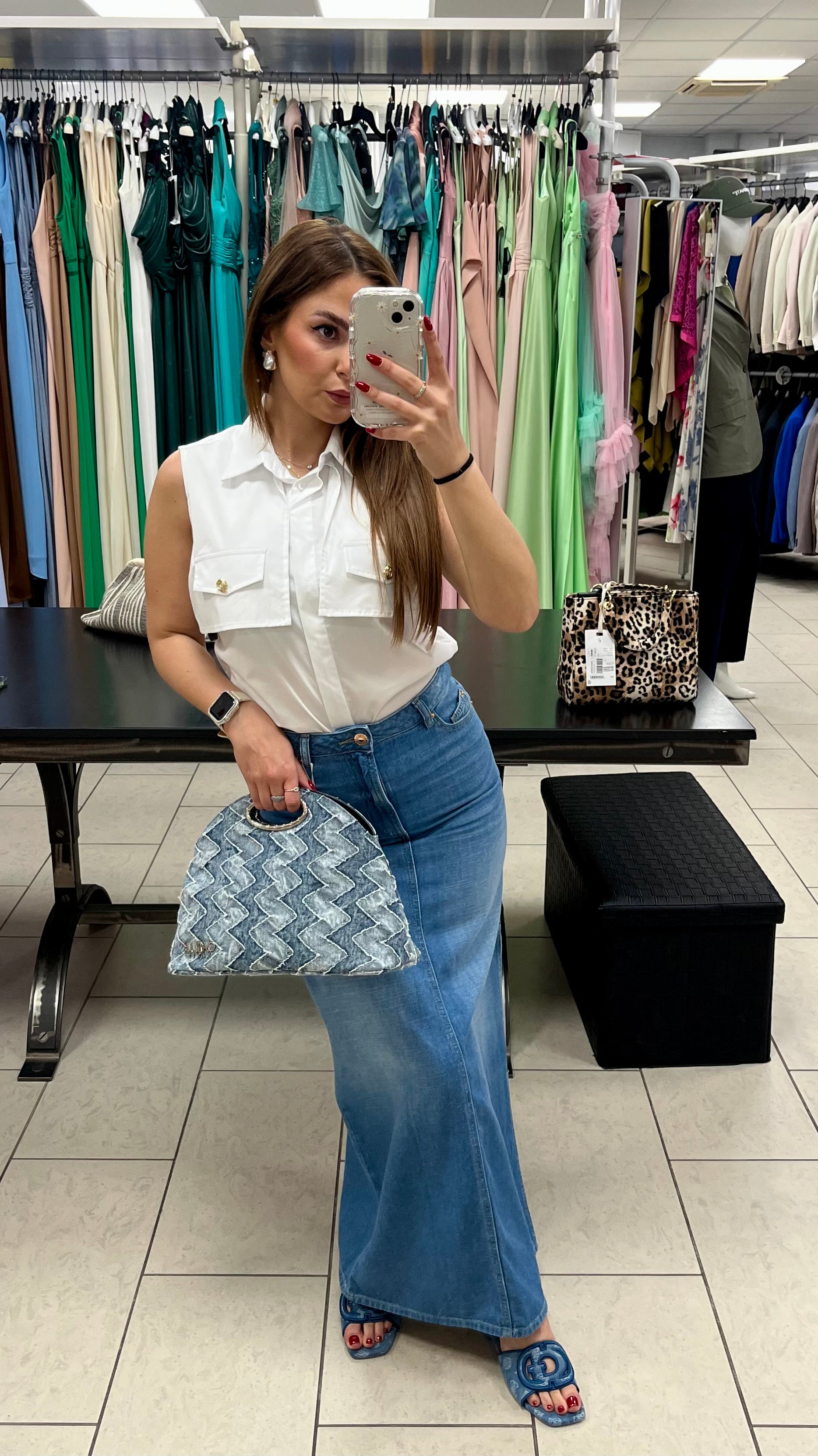 GONNA JEANS MIDI FRACOMINA