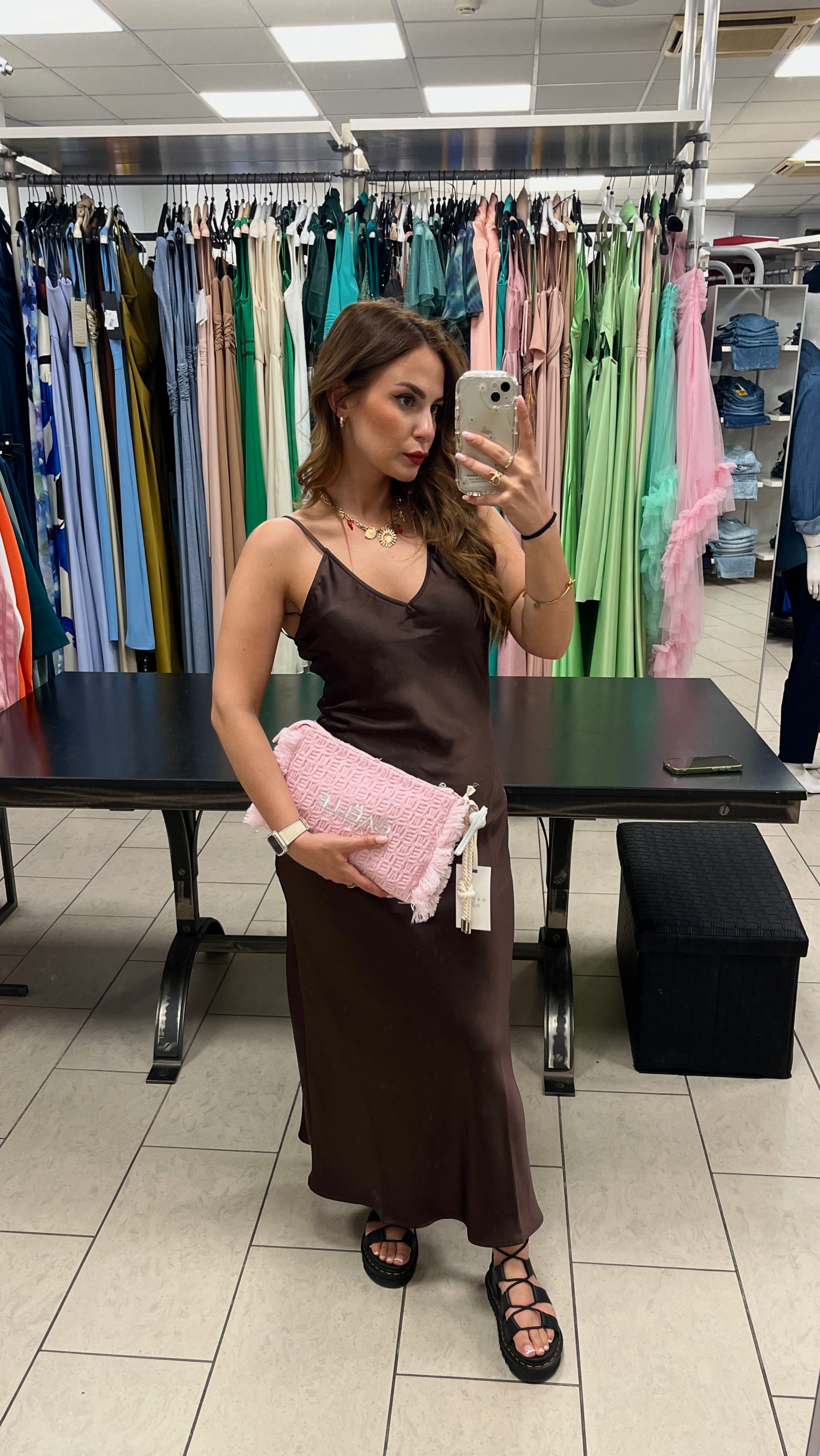 ABITO ONLY MIDI RASO