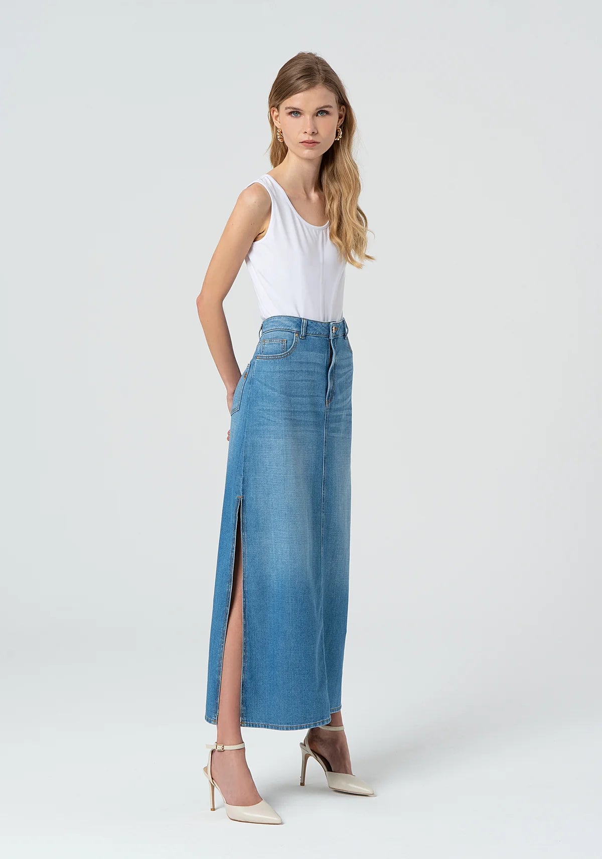 GONNA JEANS MIDI FRACOMINA