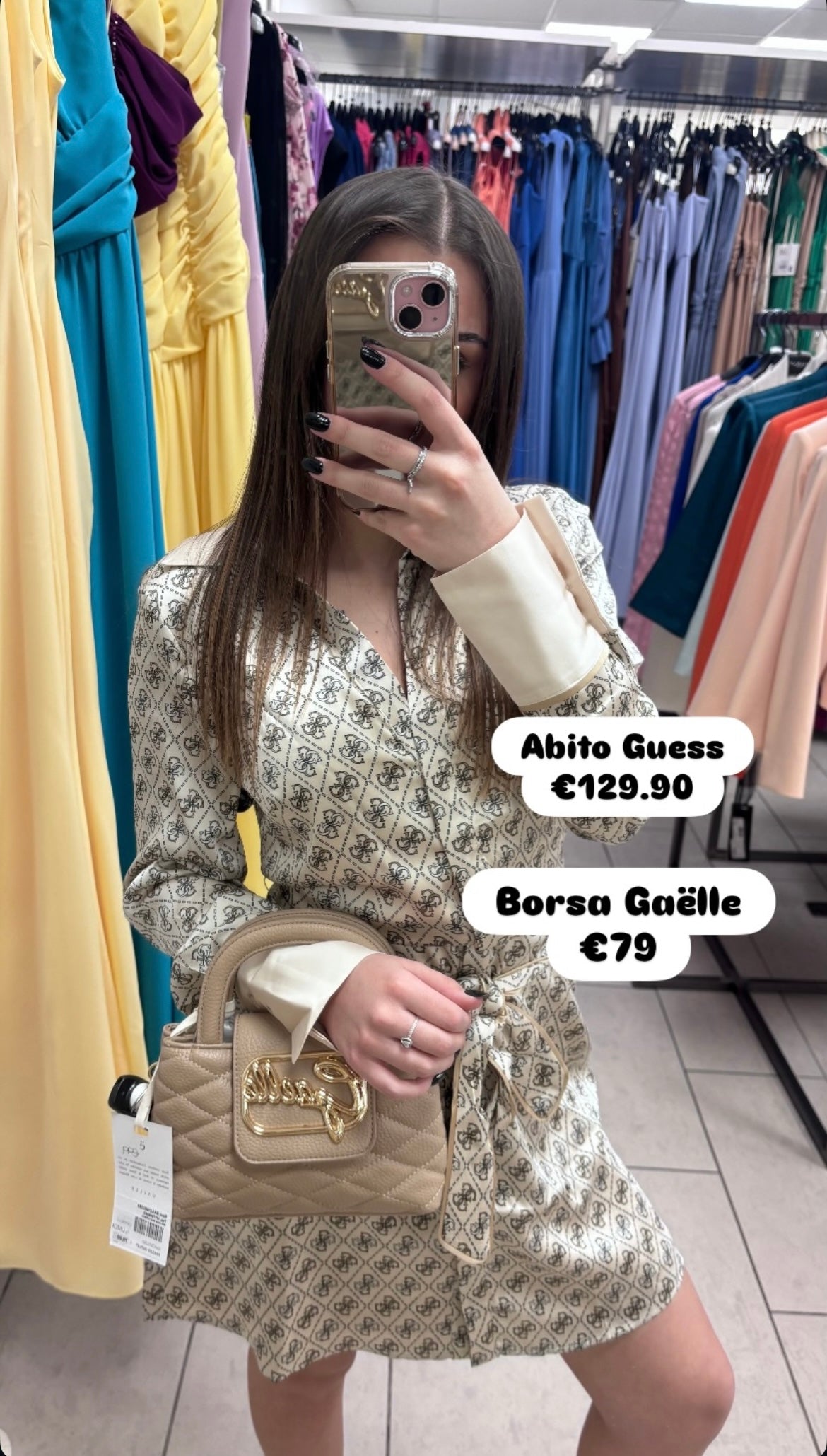 ABITO GUESS CHEMISIER LOGATO