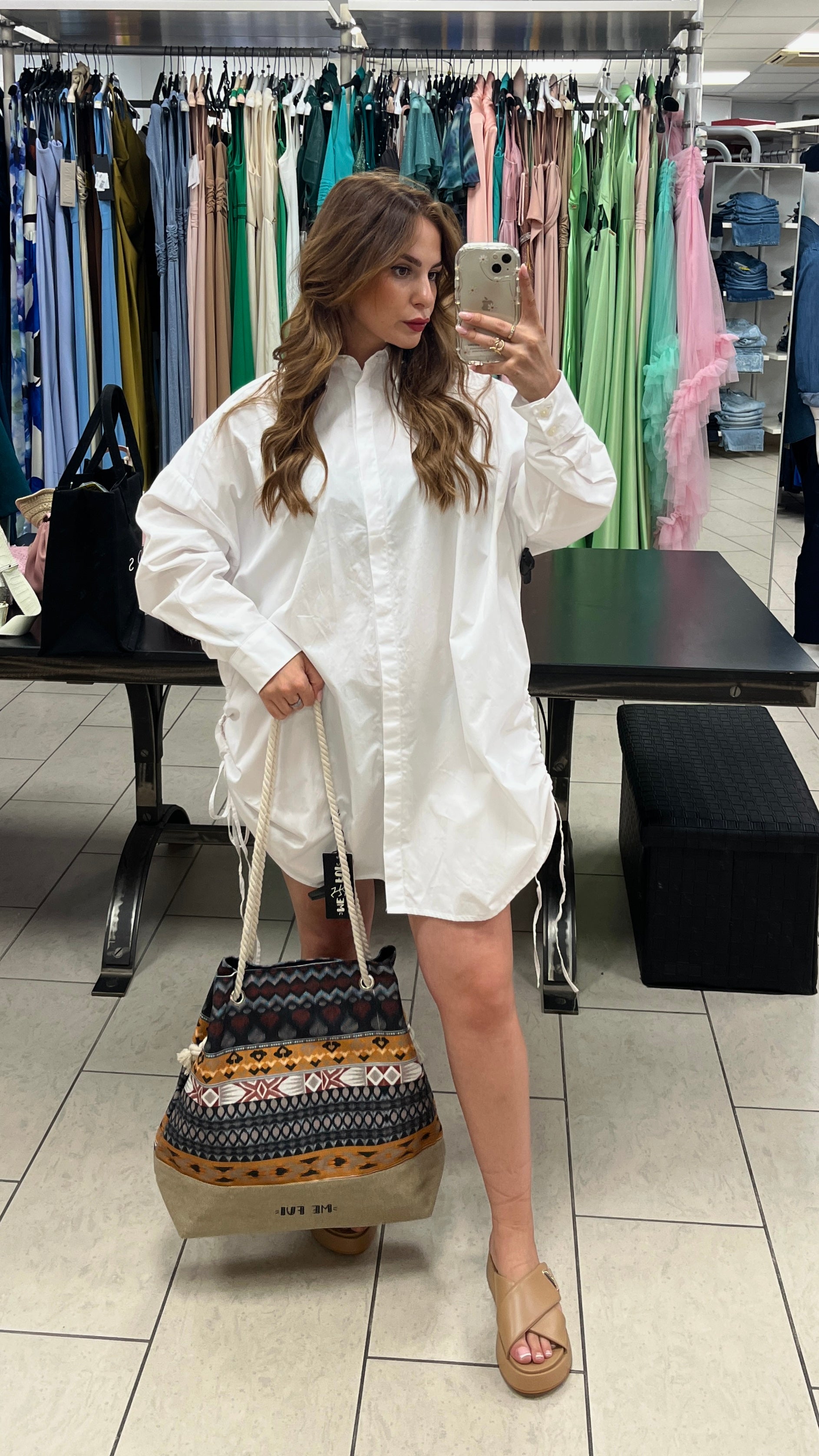 ABITO GAELLE CHEMISIER C/MANICA KIMONO