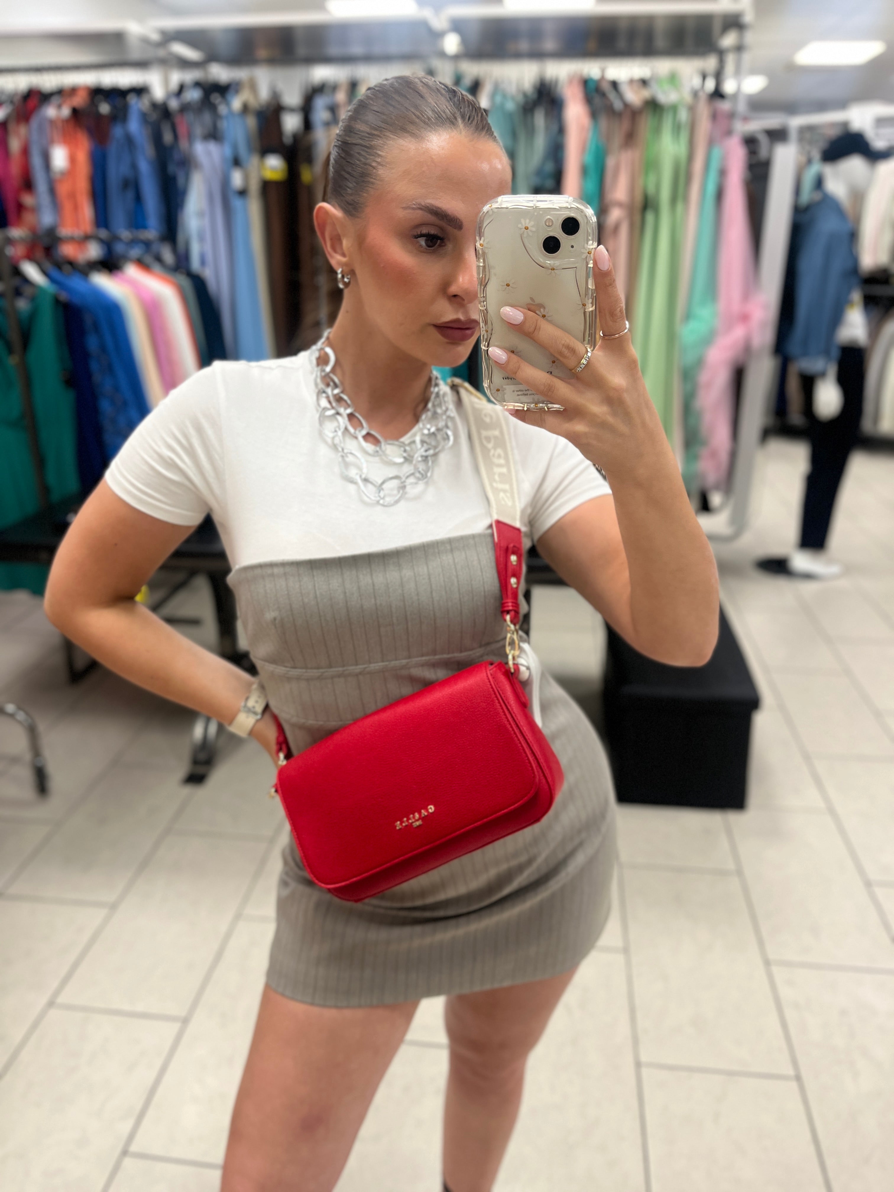 BORSA CON MAXI TRACOLLA IN CANVAS GAELLE