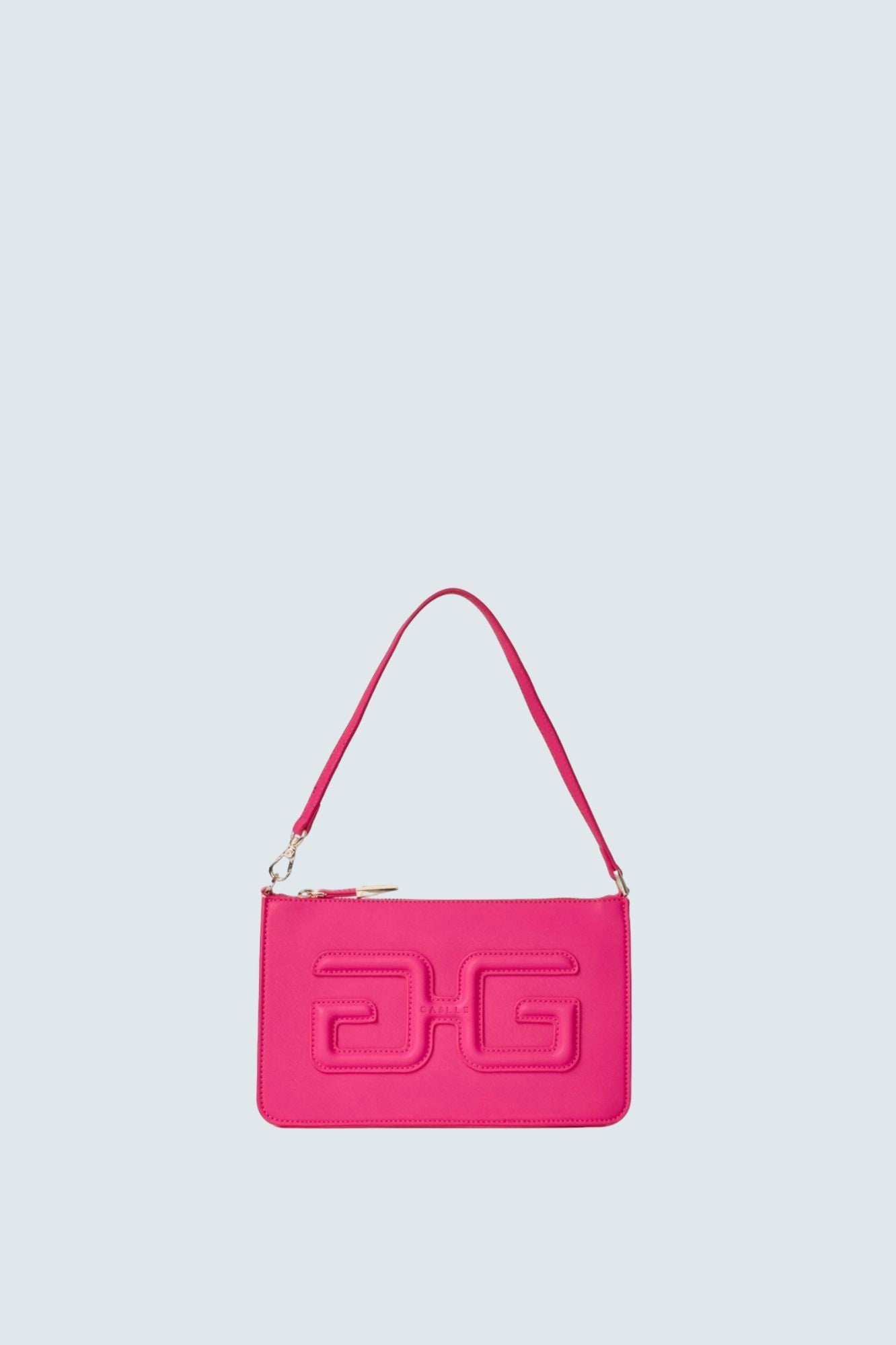 Mini Pochette Con Patch Fucsia - GAELLE