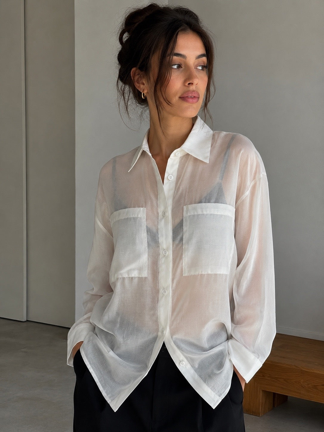 CAMICIA OVER CON TASCHE LYOCEL BOMBOOGIE