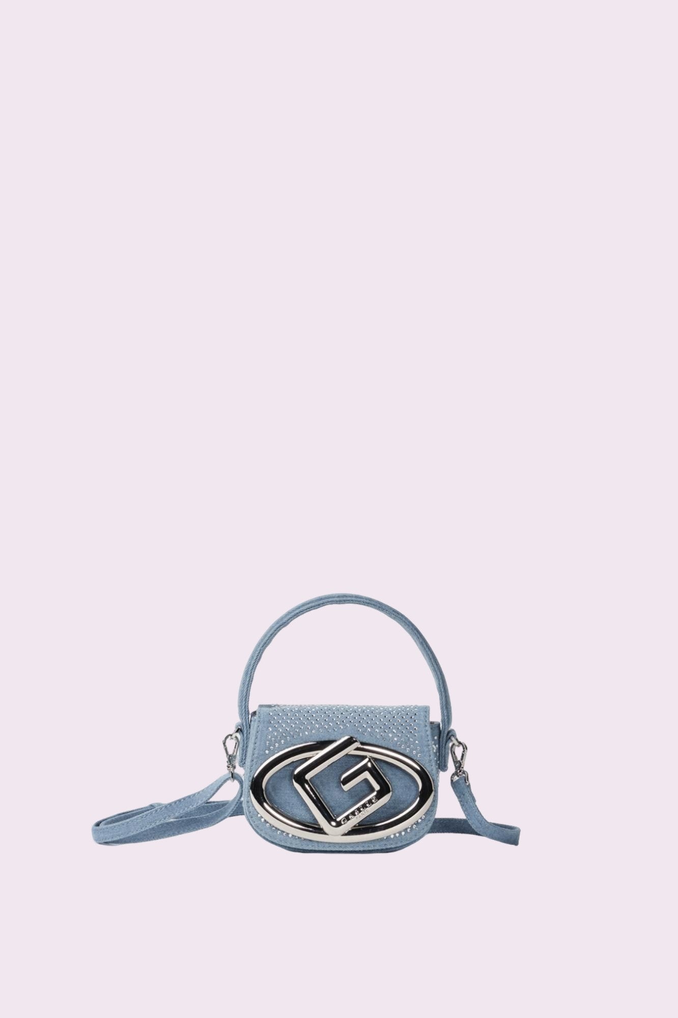 Mini shoulder strap denim con strass Jeans - GAELLE