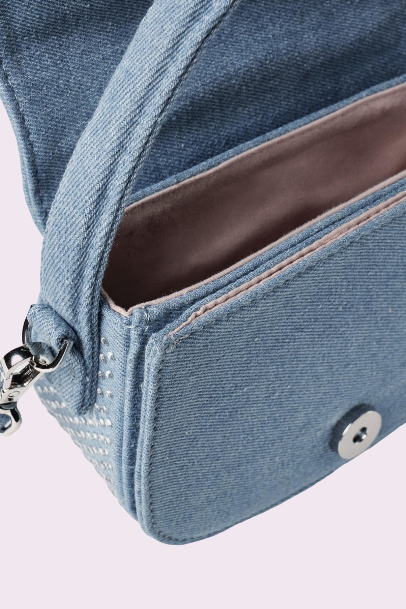 Mini shoulder strap denim con strass Jeans - GAELLE