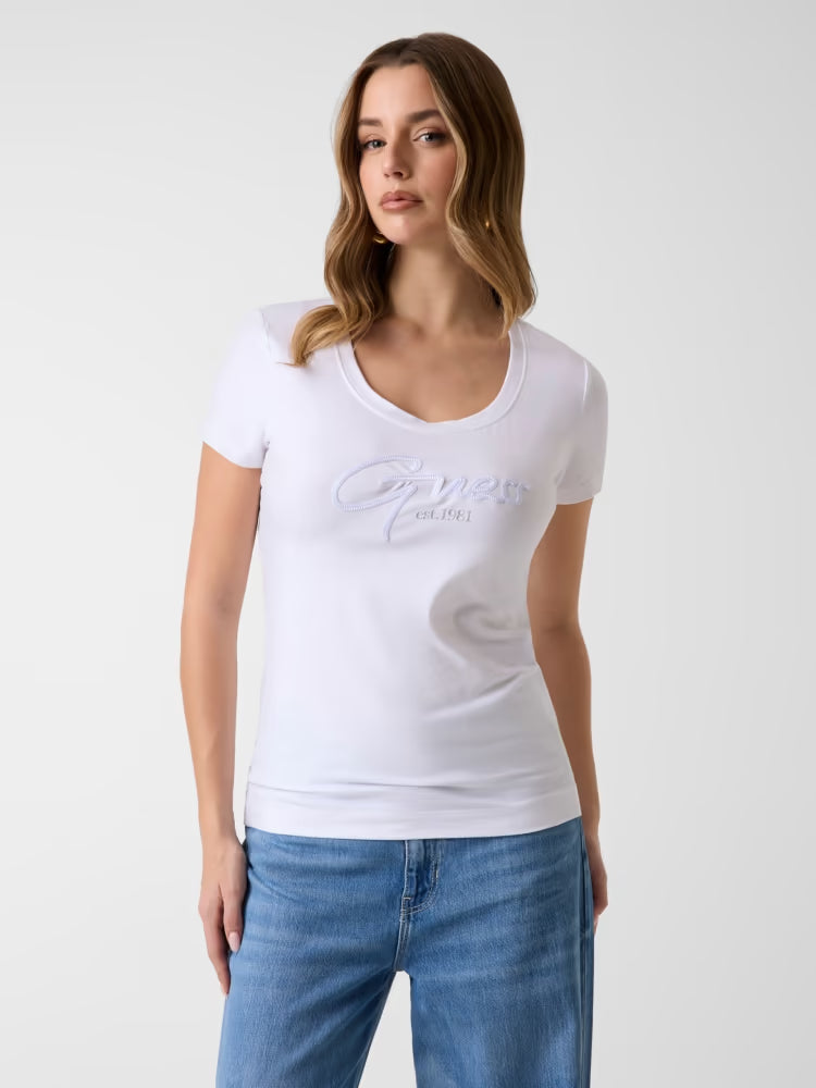 TSHIRT GUESS  MC LOGO SIGNED IN RILIEVO