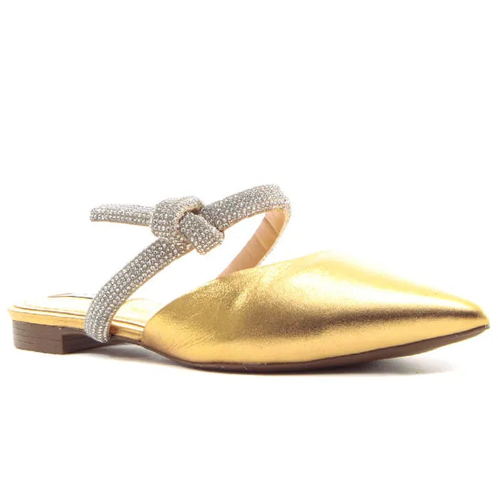 BALLERINA CECCONELLO IN PELLE LAMINATO