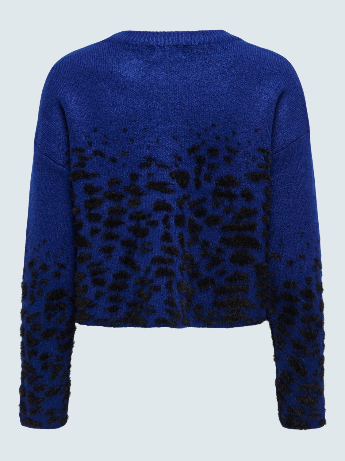 Maglione crop in fantasia Blu - ONLY